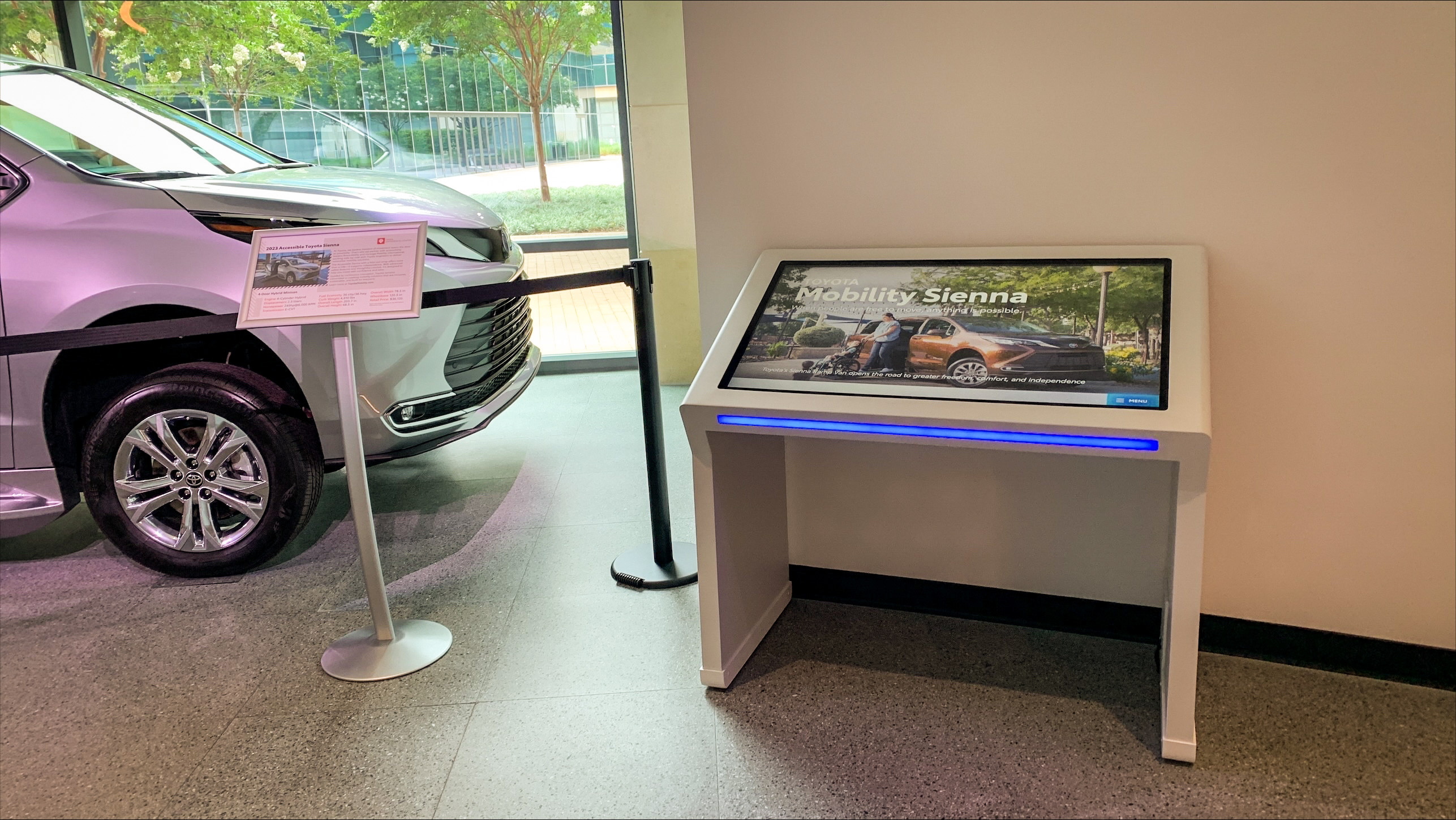 Toyota Sienna Mobility Kiosk