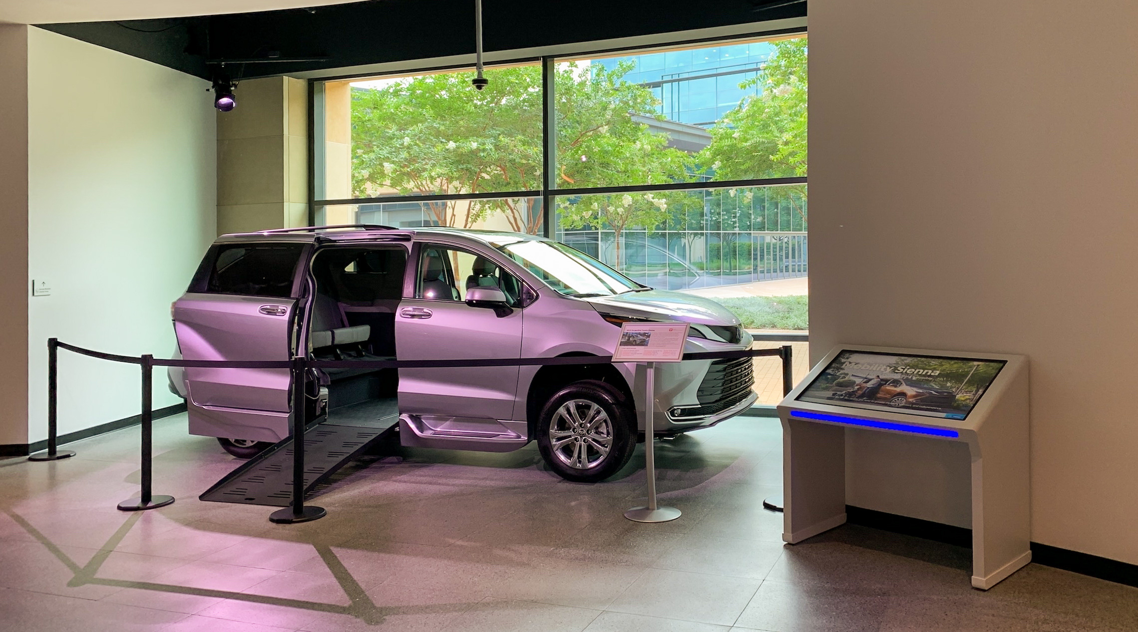 Toyota Sienna Mobility Kiosk detail