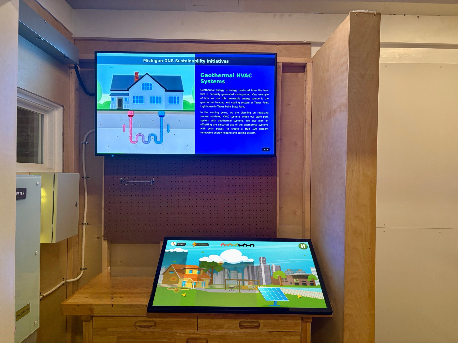 Solar game installation