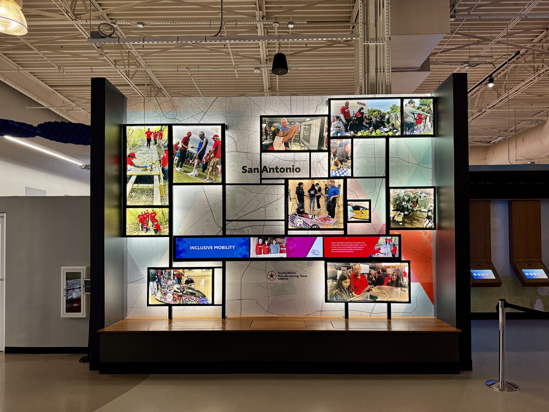 San Antonio Toyota community wall installation